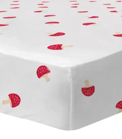 100% bedrukt katoenen hoeslaken, FAUNA AND FLORA SECRET GARDEN