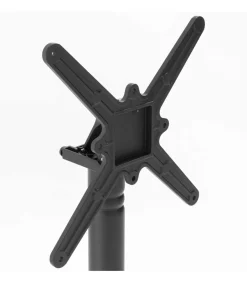 60 cm ronde hoge tafel met kantelbaar wit/gouden blad en zwarte poten