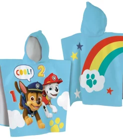 100% katoen bedrukte badcape, PAT PATROUILLE SUNSHINE