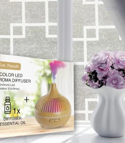7 kleur LED aromadiffusor - VK-stekker / EU-stekker