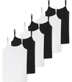 6 pack 95/5 Organic Cotton - onderhemden