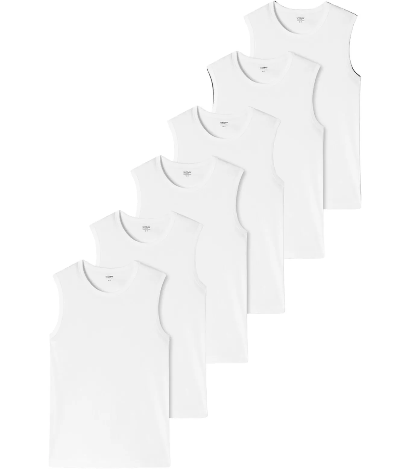 6 pack Basic - onderhemd