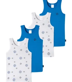 4 pack fijnrib Organic Cotton - onderhemd