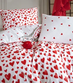 2 persoons beddengoed 200x200 cm+2 kussenslopen 65x65 cm in katoen