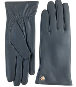 ACTS - Eenvoudige leren handschoenen met metalen logodetail