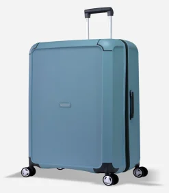 Aegis Expandable Grote Koffer 4 Wielen Lichtblauw