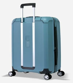 Aegis Expandable Middelgrote Koffer 4 Wielen Lichtblauw