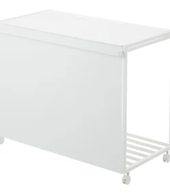 Afvalscheidingsprullenbak met wielen - 3 comp - Tower - Wit