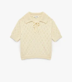 Ajourtrui Korte Mouwen Met Strik