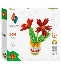 Alexander Toys Origami 3D Bloempot - Creatief Speelgoed 554 Stuks