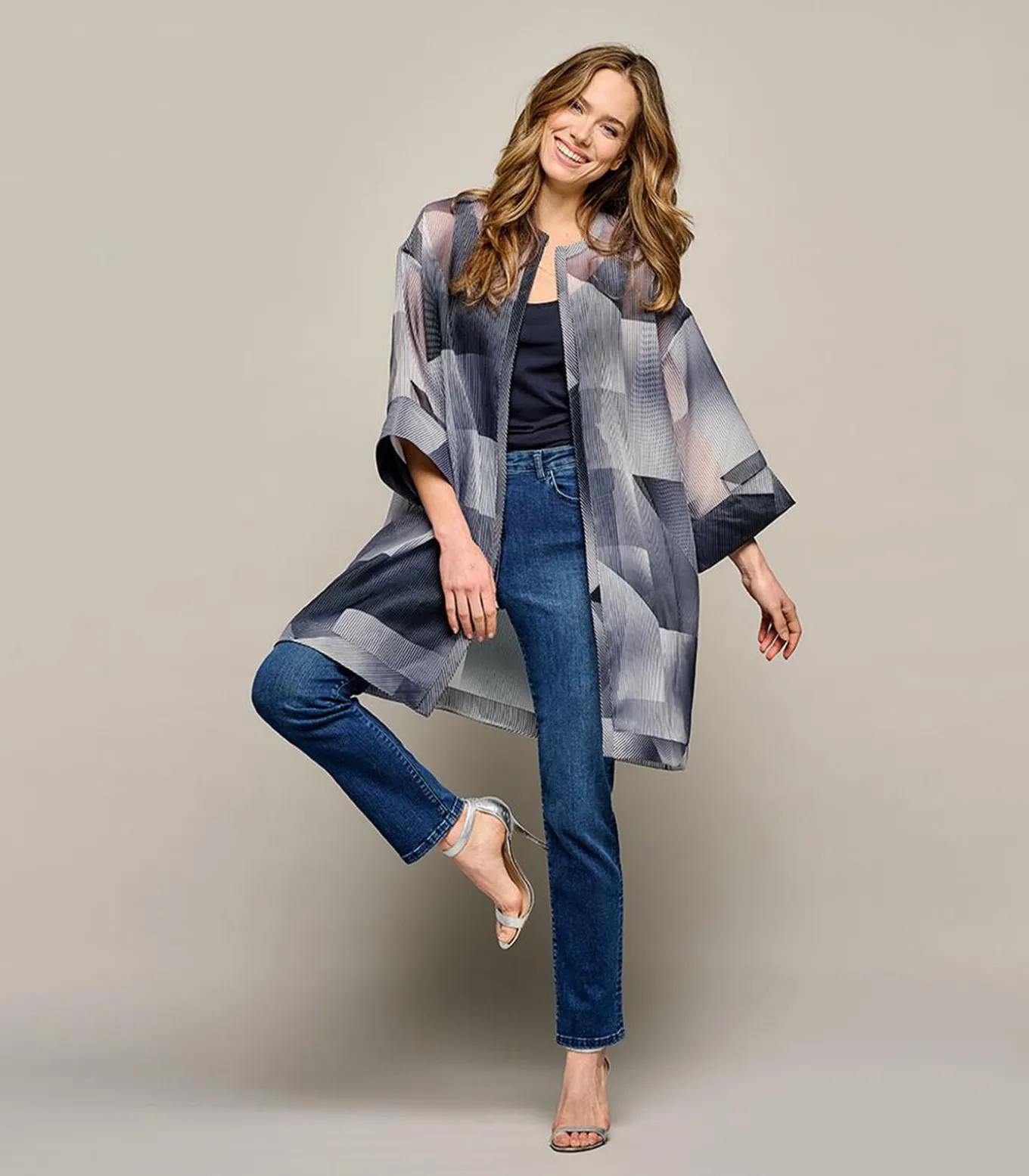 Aliva Demi Couture Jas Navy / Wit