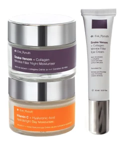 Anti-Aging Dagcrème 50 ml + Collageen Nachtcrème 50 ml + Oogcrème 15