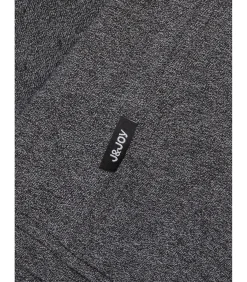 Antracietkleurige polo voor jongens met Santiago-logo op de rug