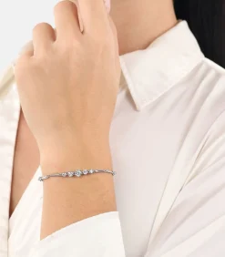 Armband für Damen, 925 Sterling Silber, Zirkonia synth.