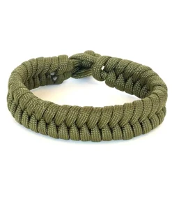 Armband gevlochten paracord groen