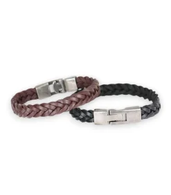 Armband Heren - Bruin Leer - Vintage Stijl