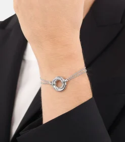 Armband m.Anh. voor dames, zilver 925, zirkonia