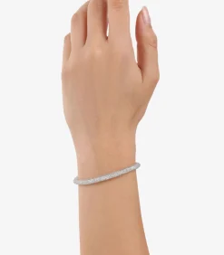 Armband voor dames, roestvrij staal, zirkonia synth.