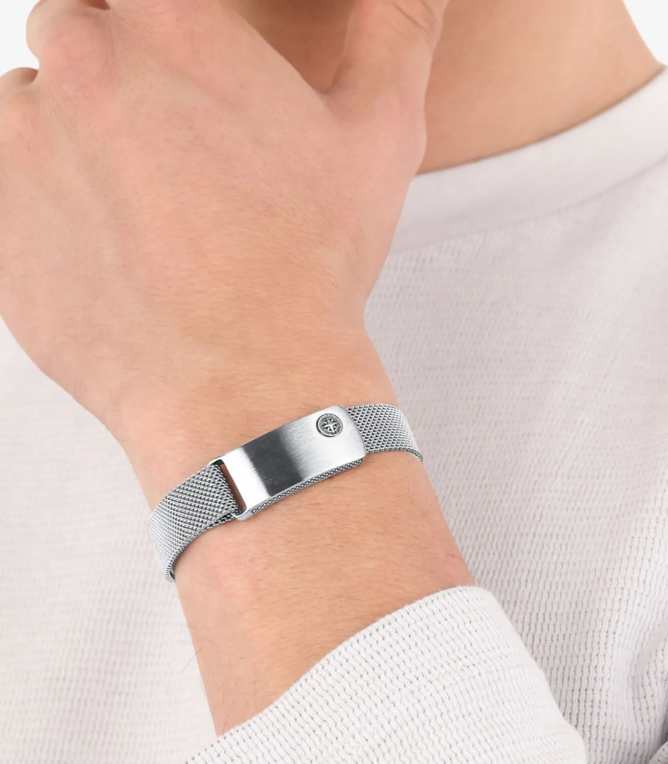 Armband voor mannen, roestvrij staal | Kompas