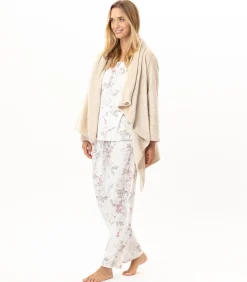 Asymmetrische jas van flanellen pluche ESSENTIEL 179