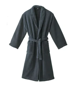 ATHENA Anthracite - Badjas unisex microvezel