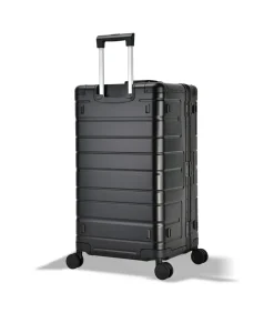 Athens Aluminium Trunk Koffer 4 Wielen Zwarte