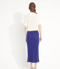 AVA 13 lange rok met split - 100% kasjmier