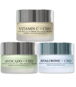 Avocado + CBD Oogcrème 30 ml + Vitamine C + CBD Oogcrème 30 ml + Hyaluronzuur + CBD Molecular Moisture Surge Oogcrème 20 ml