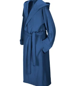 Badjas Reese, Marineblauw - XL - Unisex - Katoen/Polyester