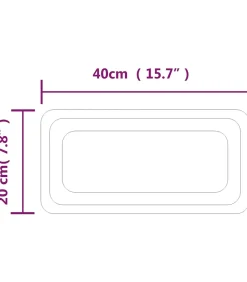 Badkamerspiegel LED 40x20 cm