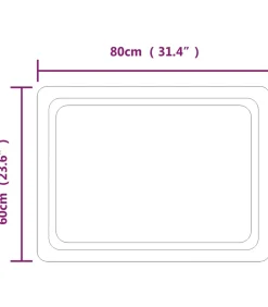Badkamerspiegel LED 60x80 cm