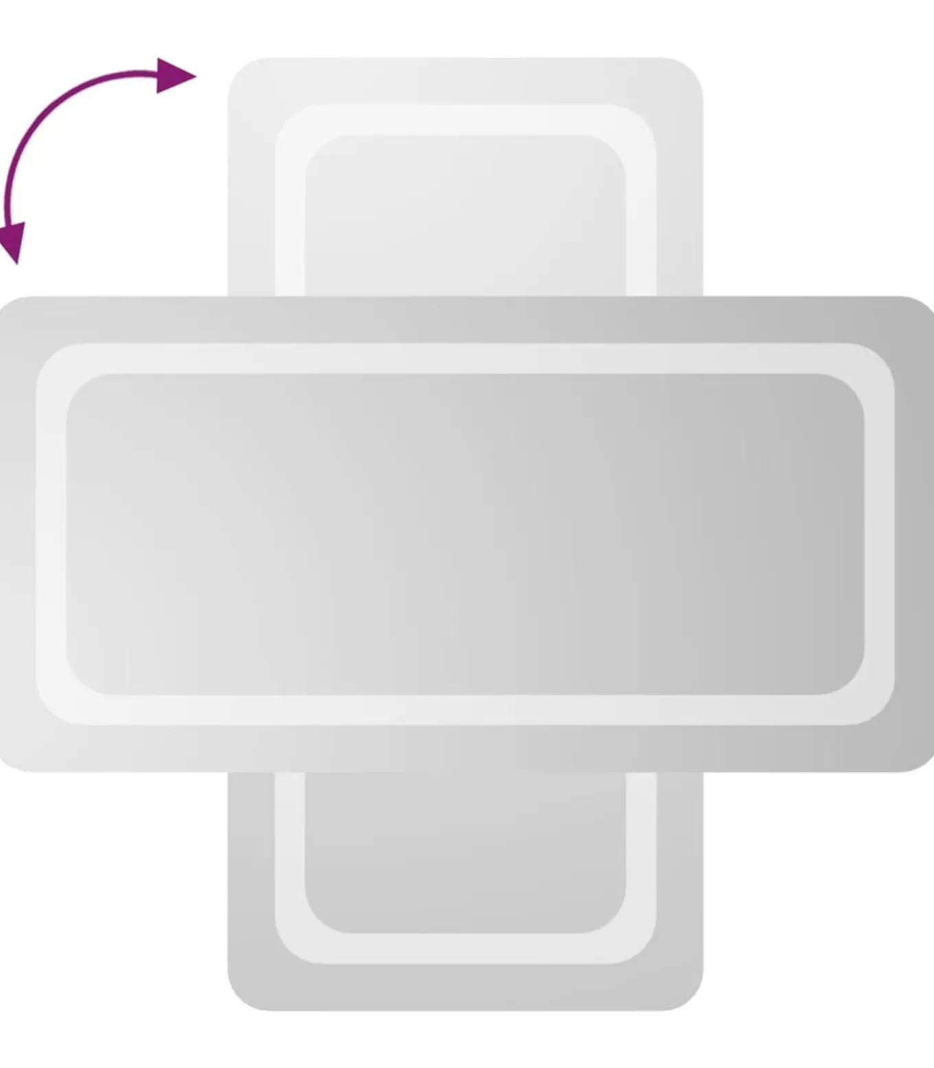 Badkamerspiegel LED 40x80 cm