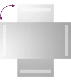 Badkamerspiegel LED 20x40 cm