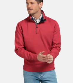 Baileys Half-Zip Sweater – Coral