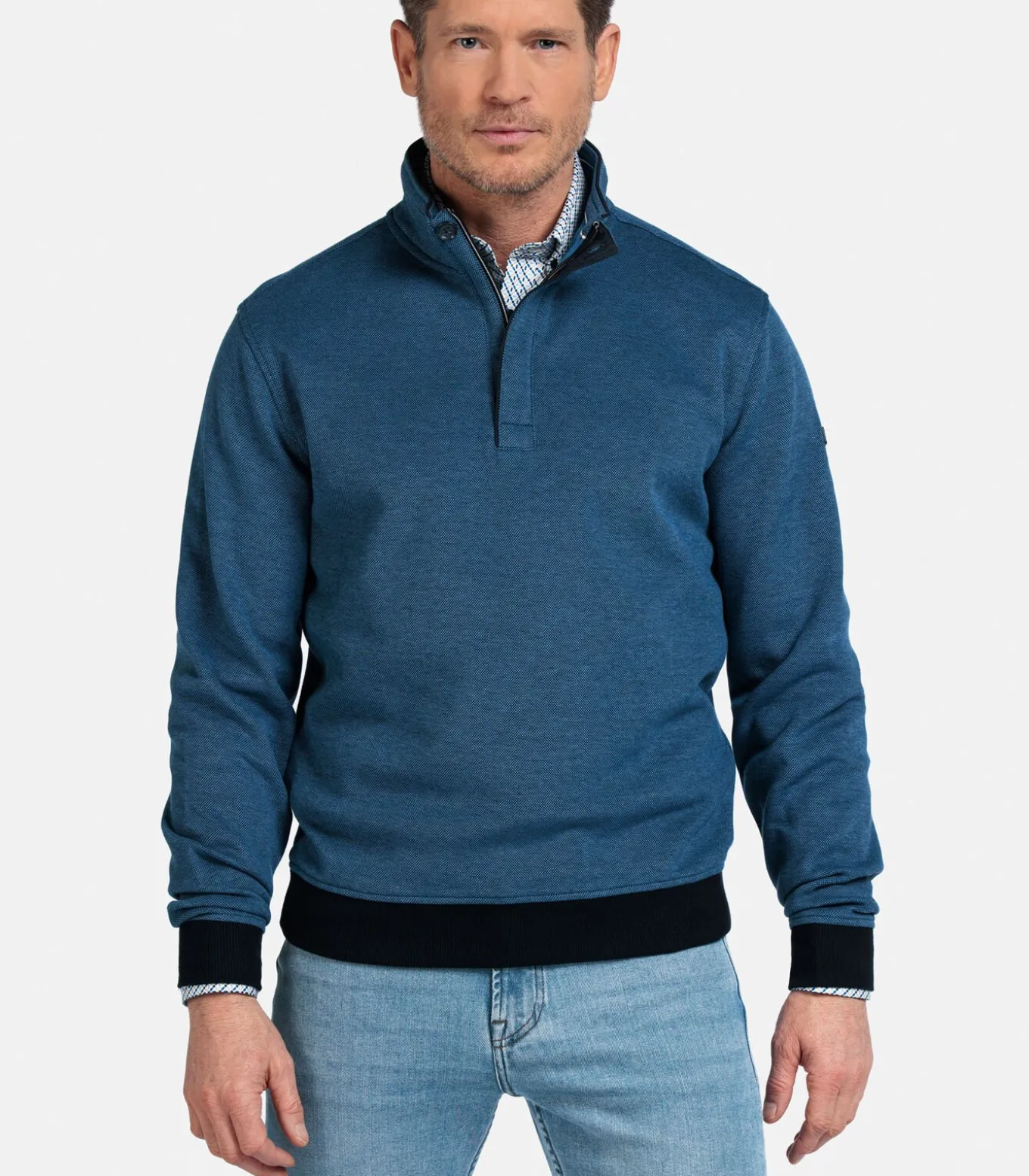 Baileys Half-Zip Sweatshirt – Donkerblauw