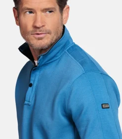 Baileys Half-Zip Sweatshirt – Middenblauw