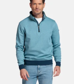 Baileys Half-Zip Sweatshirt – Lichtblauw