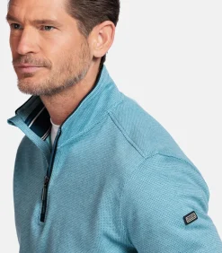 Baileys Half-Zip Sweatshirt – Lichtblauw