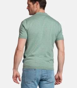 Baileys Knitted Polo – Lichtgroen