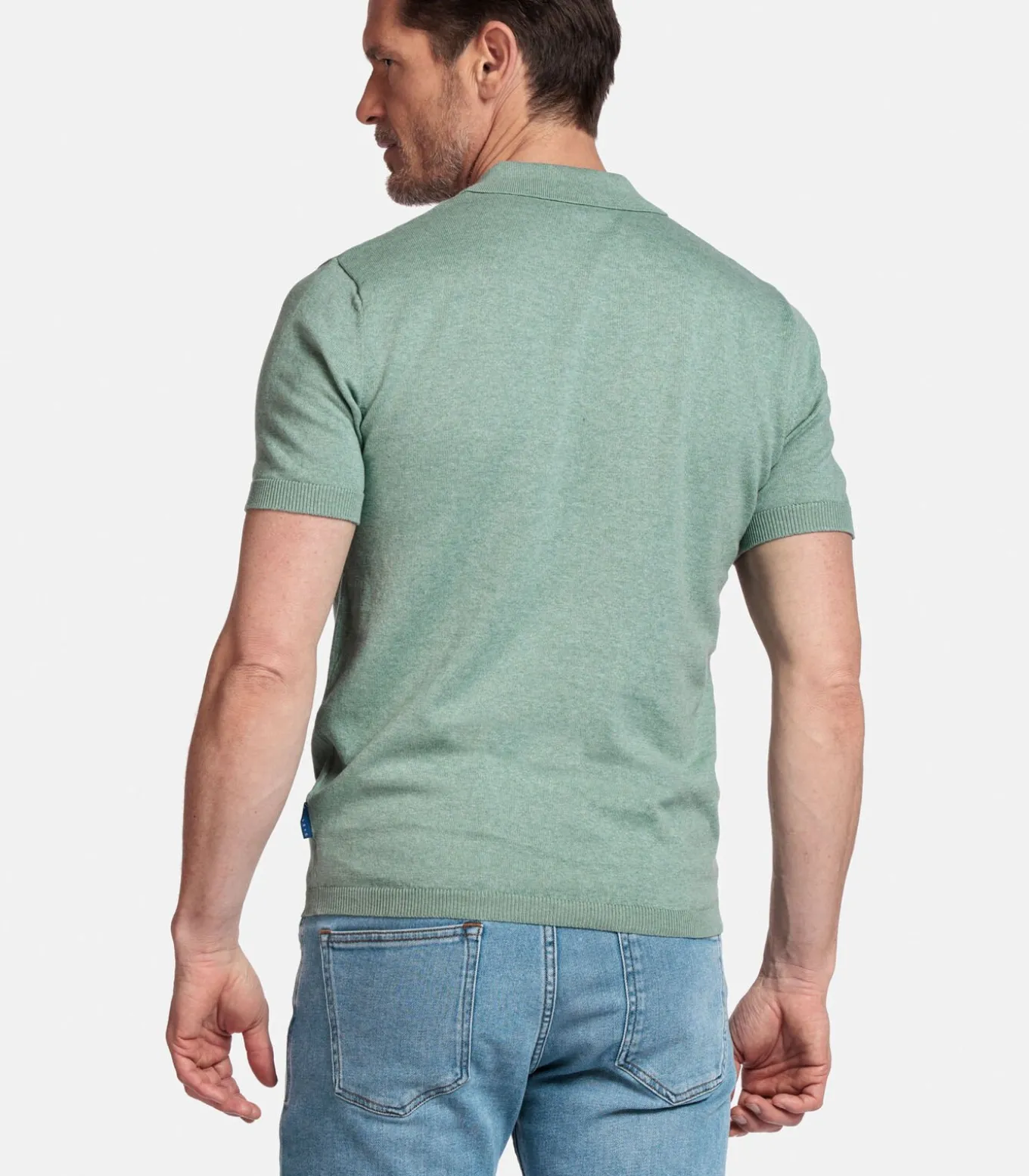 Baileys Knitted Polo – Lichtgroen