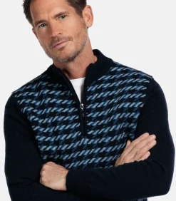 Baileys lamswollen trui - Blauw