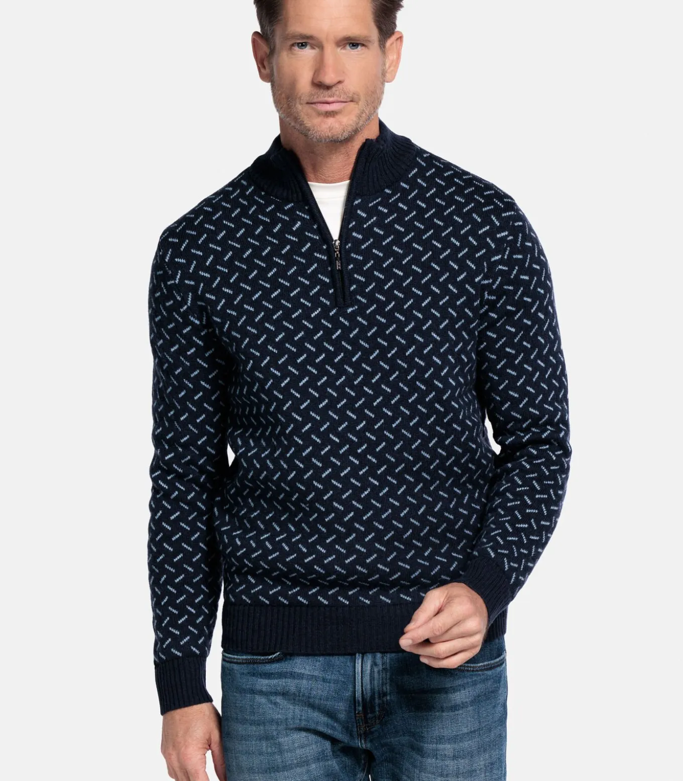 Baileys Pullover met print - Navy