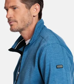 Baileys Two-tone sweatvest - Donkerblauw