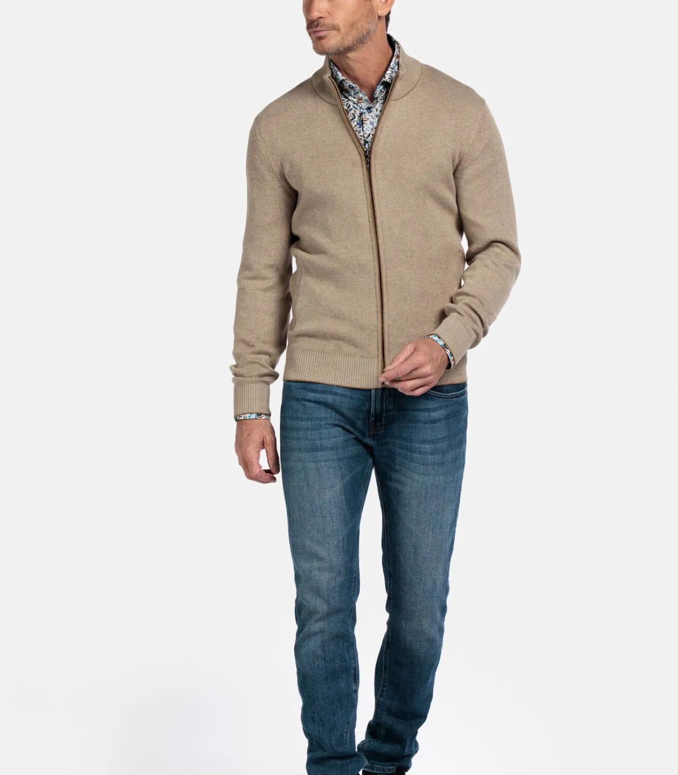 Baileys two-tone vest - Camel