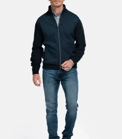 Baileys two-tone vest - Navy