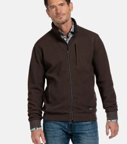 Baileys Vest met Structuur – Donker Taupe