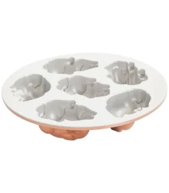 Bakvorm Baby Bunny Koper - 6 stuks