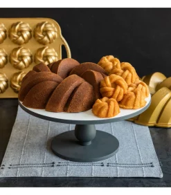 Bakvorm Braided Bundtette Goud - 12 stuks