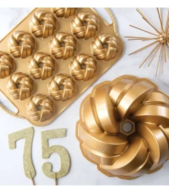 Bakvorm Braided Bundtette Goud - 12 stuks