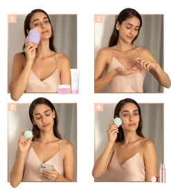 BEAR 2 go Pistachio | Compact microcurrent apparaat met 6 intensiteiten en 2 microcurrent patronen